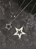 Couple’s Silver Star Necklaces - Image 2