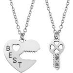 Bond Lock & Key Best Friend Necklace Set - Image 2