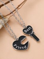 Bond Lock & Key Best Friend Necklace Set