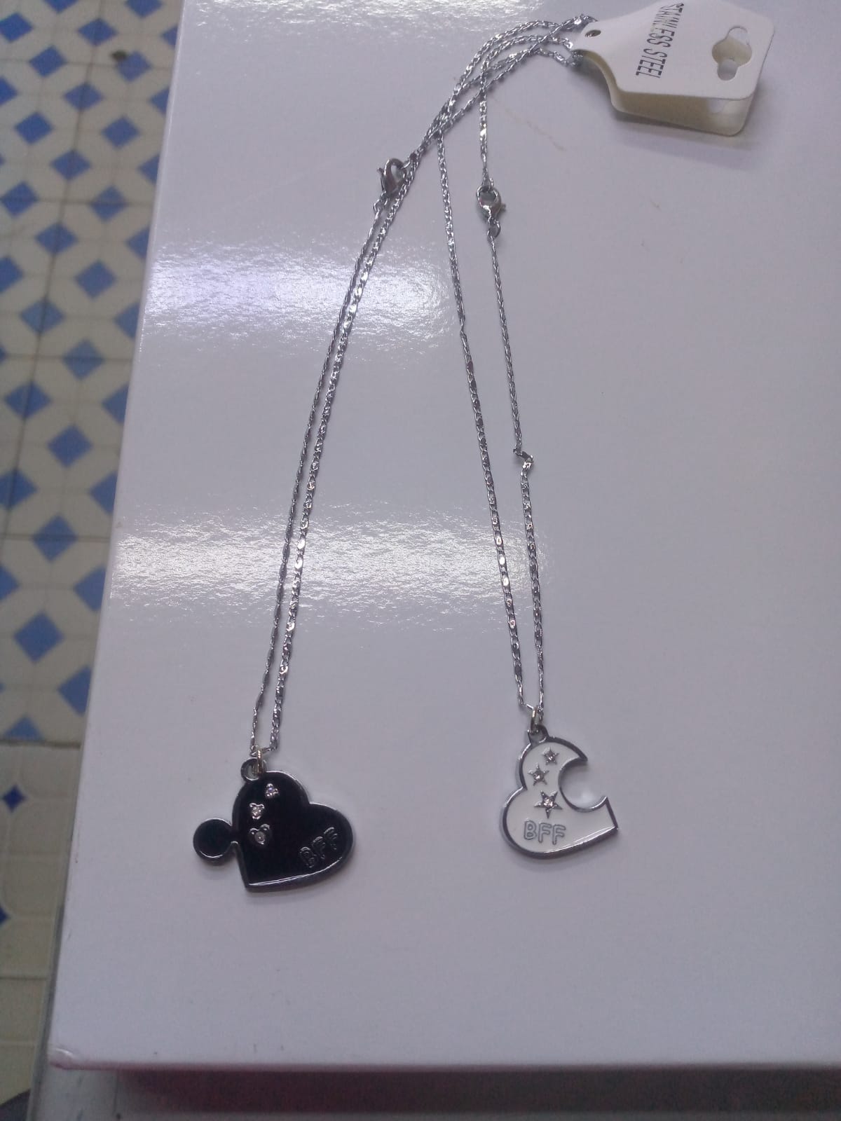 46abfe1a-c754-41b1-ba06-d43eef7b636c Forever Bond BFF Heart Puzzle Necklace - Image 1