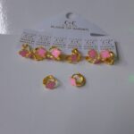 Gold-Plated Four-Leaf Clover Hoop Earrings