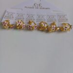 Gold-Plated Children’s Star Earrings with Enamel Accents