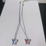 Eternal Bond Butterfly Best Friend Necklace Set.